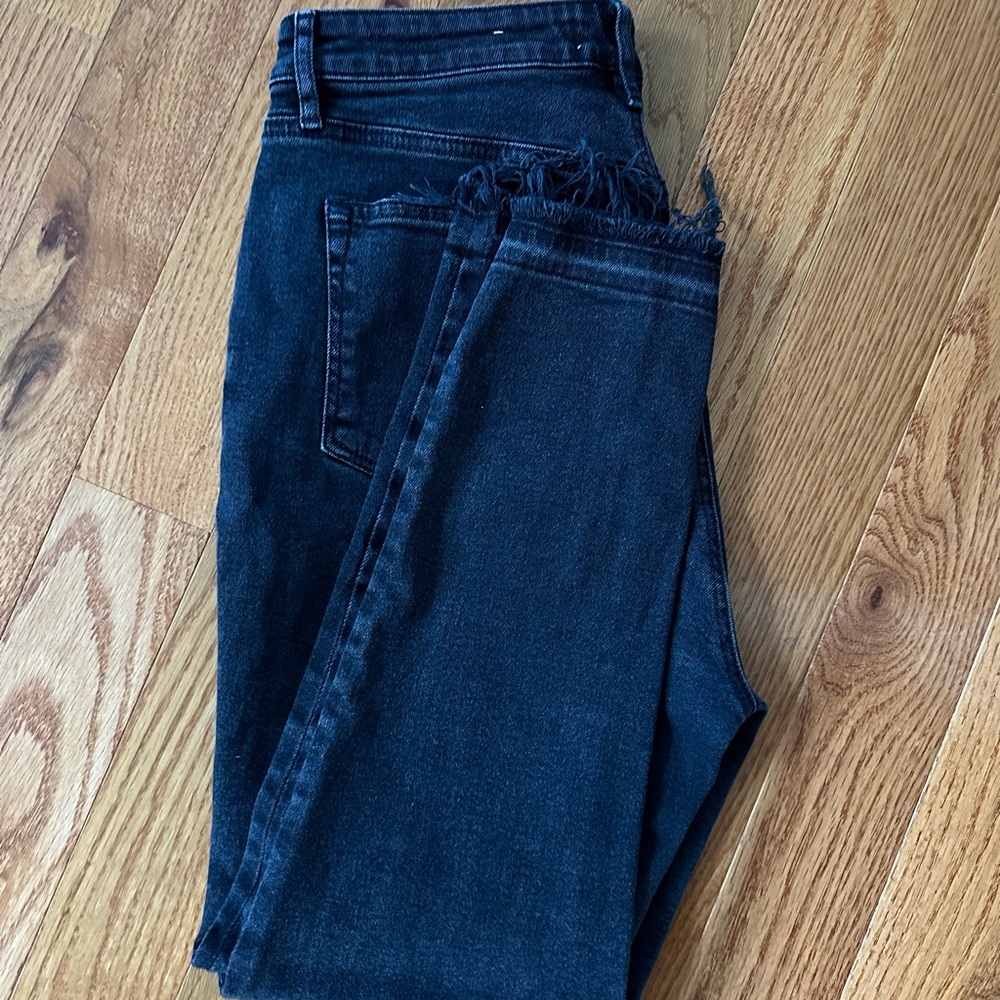 LOFT Curvy Skinny Black Jeans